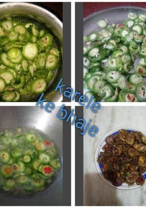 A picture of Karele ke bhaje.