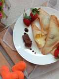 Roti Goreng isi keju Quick Melt dan Coklat