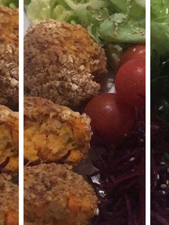 Una foto de Croquetas de calabaza, zanahoria y queso 🧀