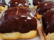 A picture of choco chips doughnut