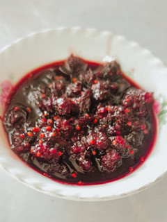 عکسی از دستور مربای شاه توت