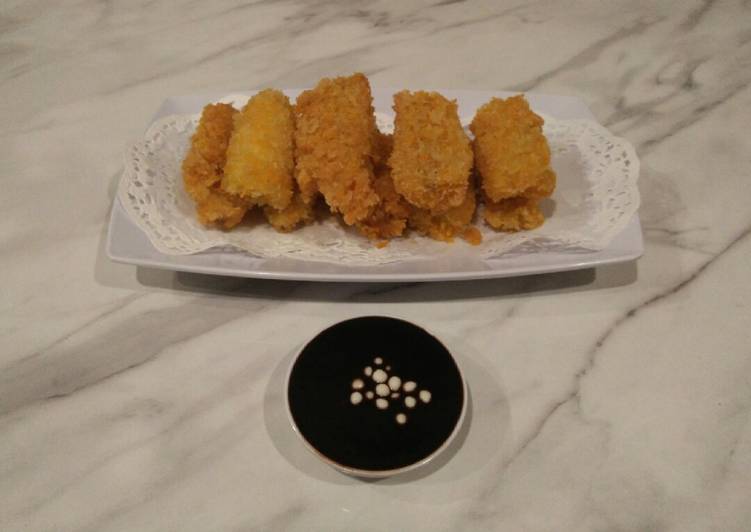 Pisang Panko Saus Coklat