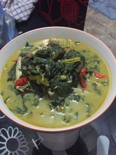 Foto resep Sayur daun singkong teri jengki