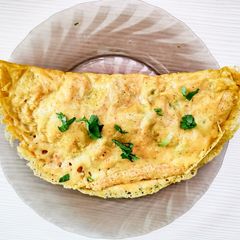 A picture of Gluten free vegan "omlette".