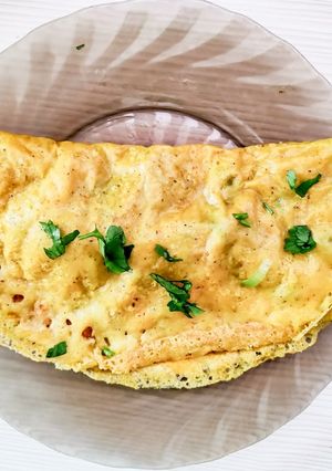 A picture of Gluten free vegan "omlette".