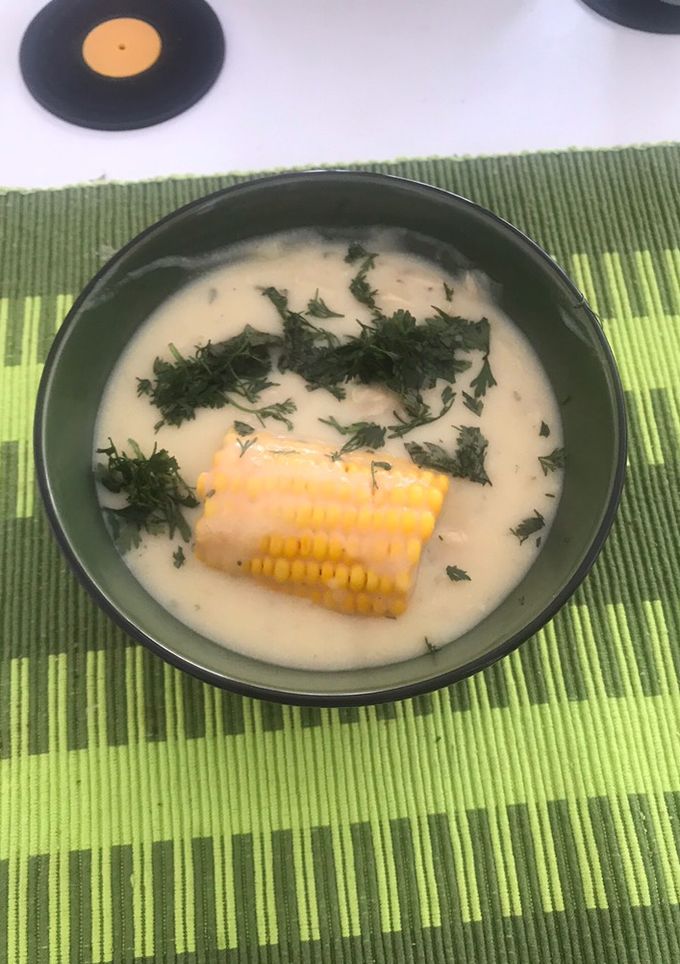 Una foto de Crema de mazorca