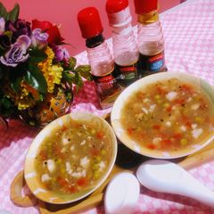 A picture of Vegetable soup.