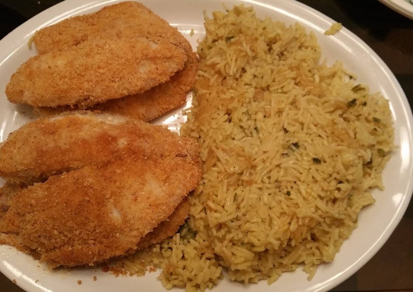 Breaded Sriracha Tilapia