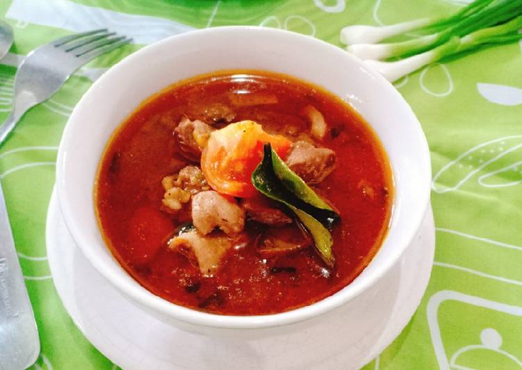 Proses meracik Ati Ampela Kuah Santan, Lezat Sekali