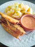 Pejerrey crocante en brochetas👍🇵🇪