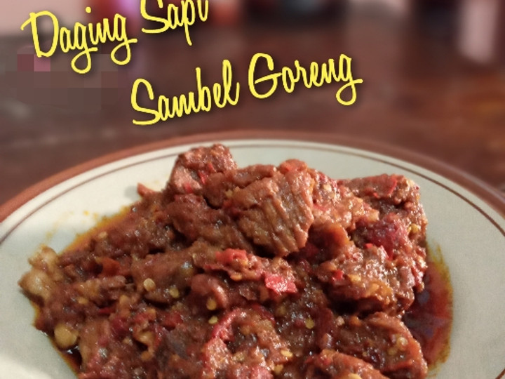 Resep Daging Sapi Sambel Goreng Anti Gagal