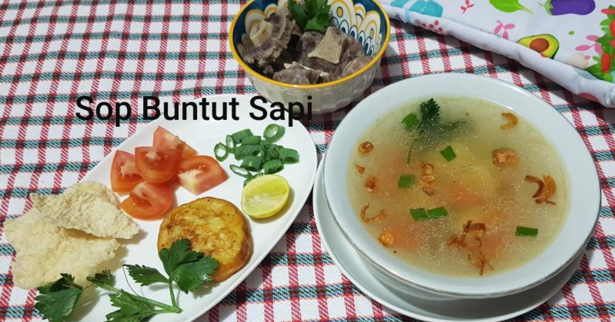 Resep Sop Buntut Sapi Lengkap Dg Resep Perkedeland Sate Oleh Lina