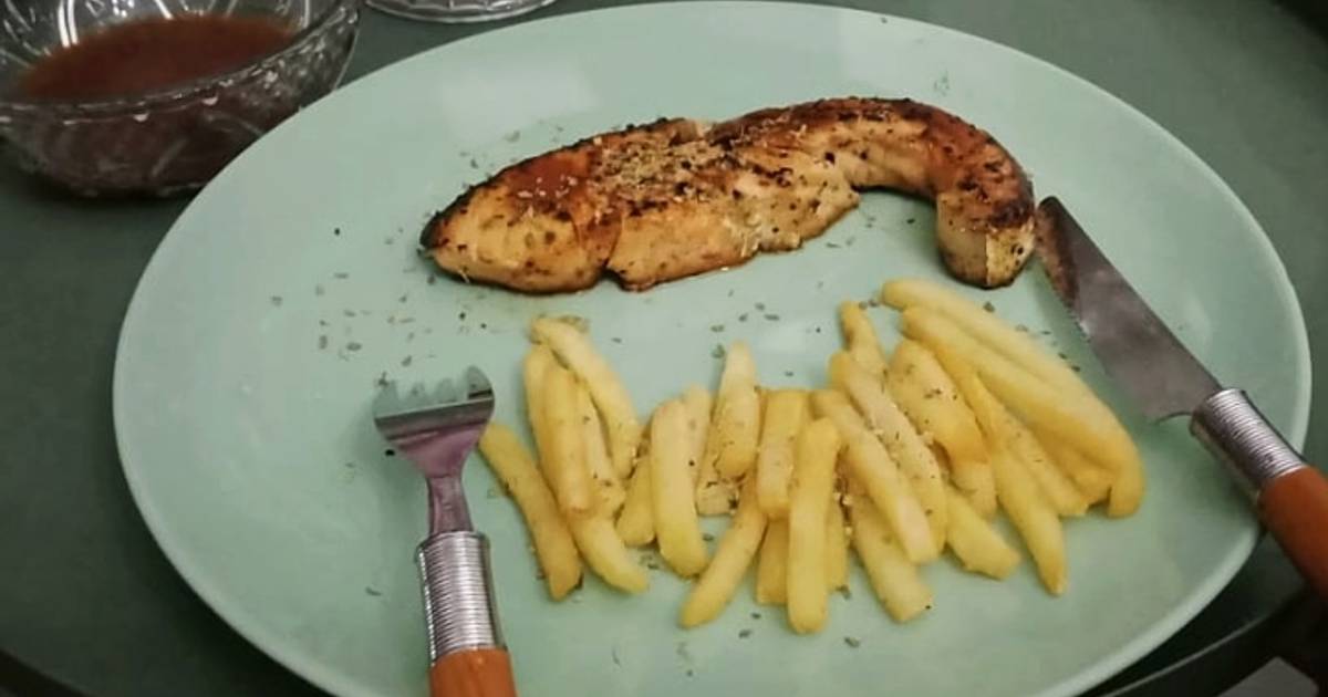 Resep Salmon Steak With Bbq Sauce Oleh Novi Widyawati Cookpad