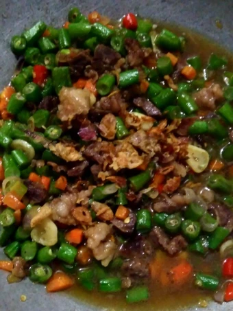 Cara Mudah Membuat Resep Asem asem buncis tetelan pedas yang Bisa Manjain Lidah