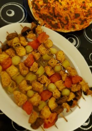 صورة لوصفة تكه دجاج - شيش طاووق