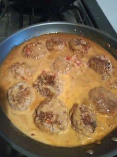 Una foto de Albóndigas de res en Salsa Chipotle