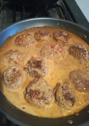 Una foto de Albóndigas de res en Salsa Chipotle