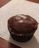 Muffins de plátano, chocolate y harina integral