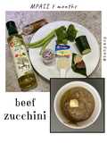 Mpasi 7 bulan: beef zucchini