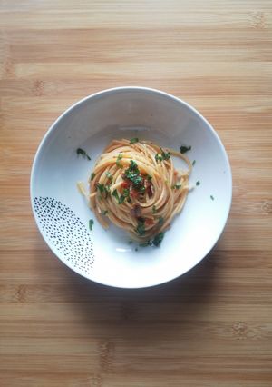 Foto di #620 Spaghetti con alici e 'nduja 🍝🐟🌶️