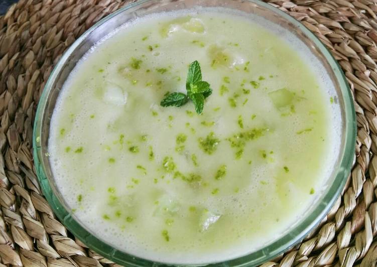 Sopa fría de melón y piña