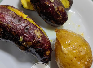 Gambar Keledek & Kentang Bakar airfryer
