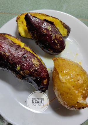 Gambar Keledek & Kentang Bakar airfryer