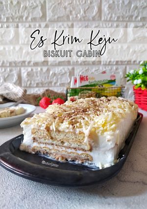 Foto resep Es Krim Keju Biskuit Gabin