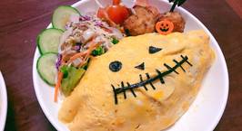 Hình ảnh món Cơm cuộn trứng Nhật phong cách Halloween