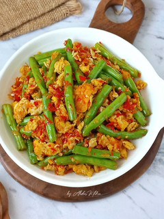 Foto resep Tumis Buncis Orak-Arik Telur (Sambal Buncis Telur)