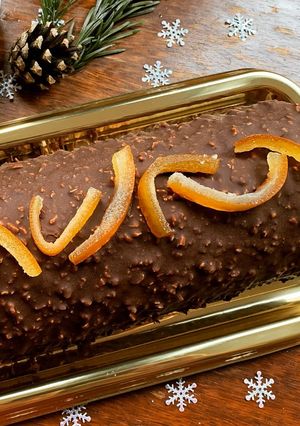 Une photo de ☆Bûche Chocolat/Orange☆