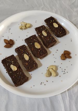 A picture of Nutty chocolatey sukhdi.