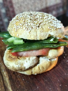 Una foto de Sándwich chacarero versión vegetariana