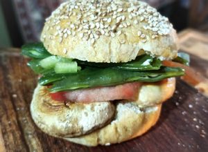 Una foto de Sándwich chacarero versión vegetariana