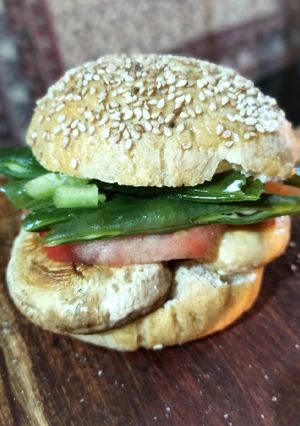 Una foto de Sándwich chacarero versión vegetariana