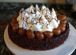 Una foto de Marquise de chocolate