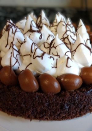 Una foto de Marquise de chocolate