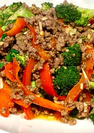 Foto resep Stir Fry Broccoli and Ground Beef