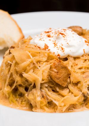 Székelykáposzta recept (Ragoút de porc á la Székely) recept fotója