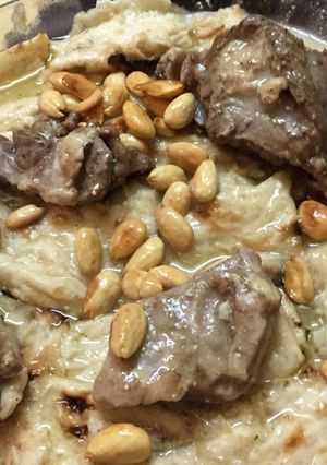 صورة لوصفة تشريب او فتة باللحم بنكهة الكوارع