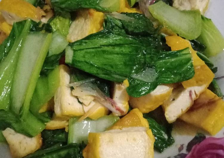 Resep Tumis Pakcoy Tahu Kuning 4 Langkah Yang Lezat