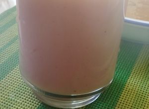 Una foto de Chicha fresca de guayaba