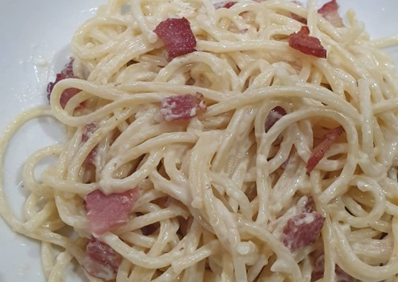 Spagetthi Carbonara ala Filipino