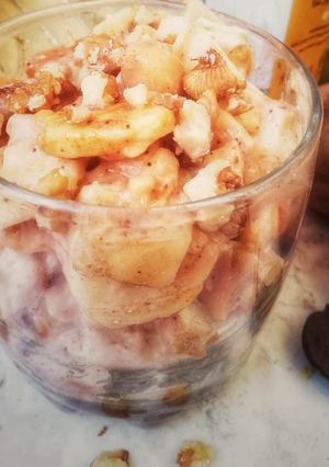 A picture of Creamy fruit chat.