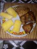Pescado jurel con yuca