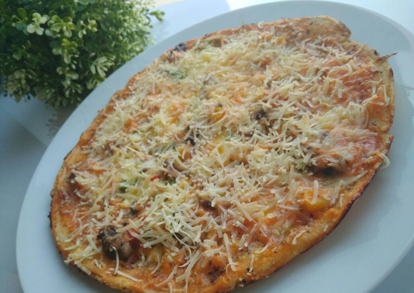 Pizza Kentang Teflon seadanya ������������