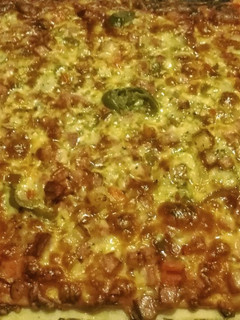Una foto de Pizza barbacoa