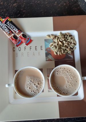 A picture of Hot Cardamom coffee.