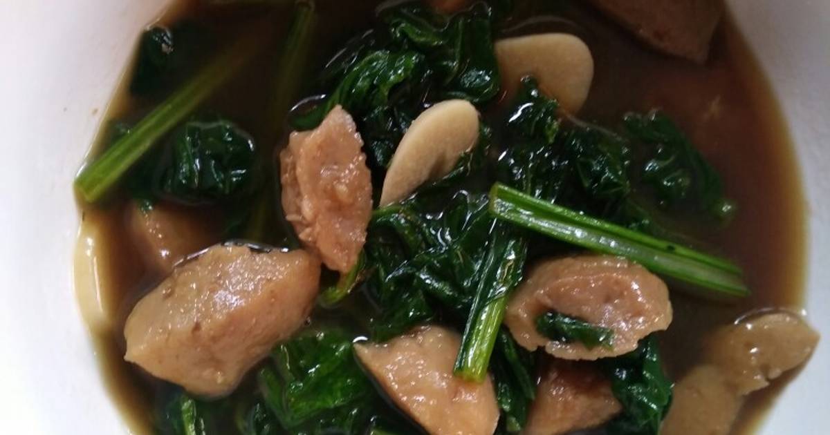 Resep Ca Sawi Saus Tiram Dengan Kuah Bakso Simpel Dan Sederhana Oleh