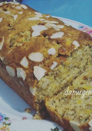 Foto resep Almond banana cake
